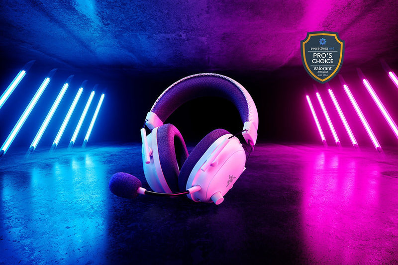 Razer BlackShark V2 Pro Wireless Gaming Headset Edition: 50MM Titanium Drivers - HyperClear Super Wideband Mic - Noise-isolating Earcups - 70 Hour Battery Life - Black