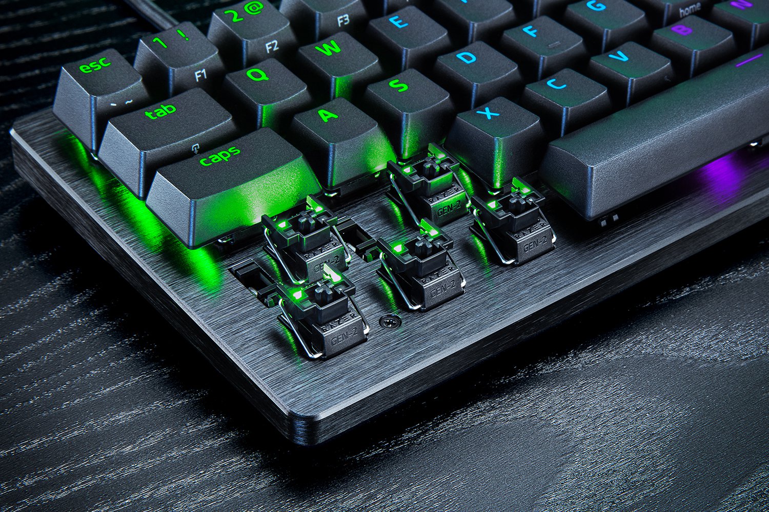 Razer Huntsman V3 Pro Mini – 60% Analog Optical Keyboard, Adjustable Actuation 0.1–4.0 mm, Rapid Trigger, Snap Tap, RGB