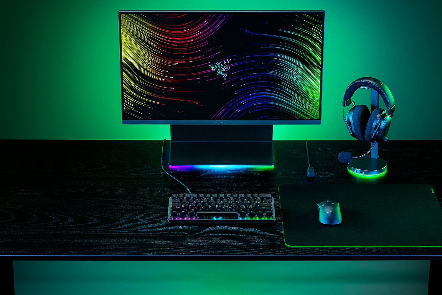 Razer Huntsman V3 Pro Mini – 60% Analog Optical Keyboard, Adjustable Actuation 0.1–4.0 mm, Rapid Trigger, Snap Tap, RGB