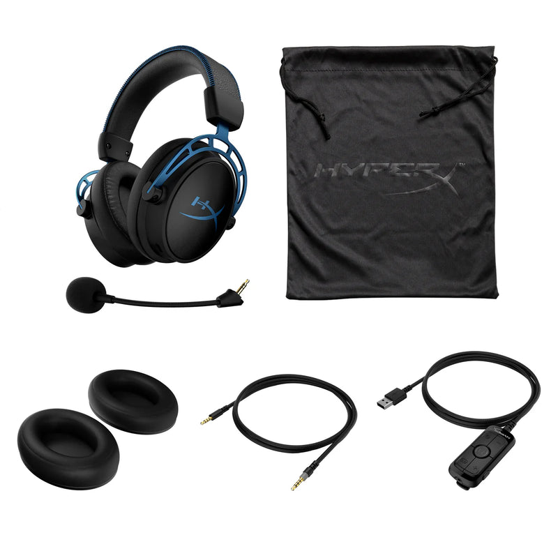 HyperX Cloud Alpha S Gaming Headset – 7.1 Surround Sound, Bass Sliders, Dual Chamber Drivers, Noise-Canceling Mic
