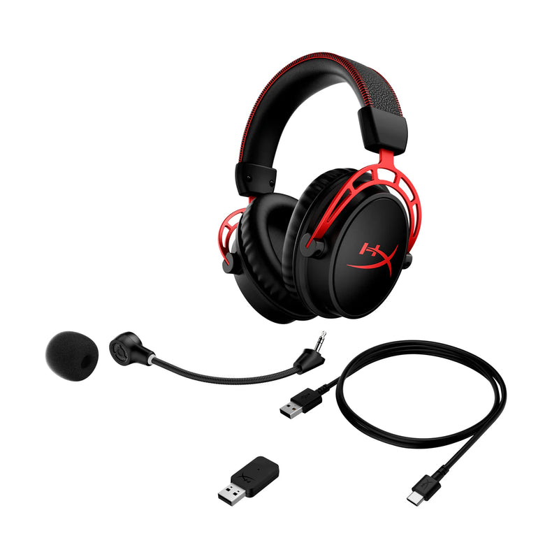 HyperX Cloud Alpha Wireless Gaming Headset – 300-Hour Battery, DTS:X Spatial Audio, Dual Chamber Drivers, Noise-Canceling Mic