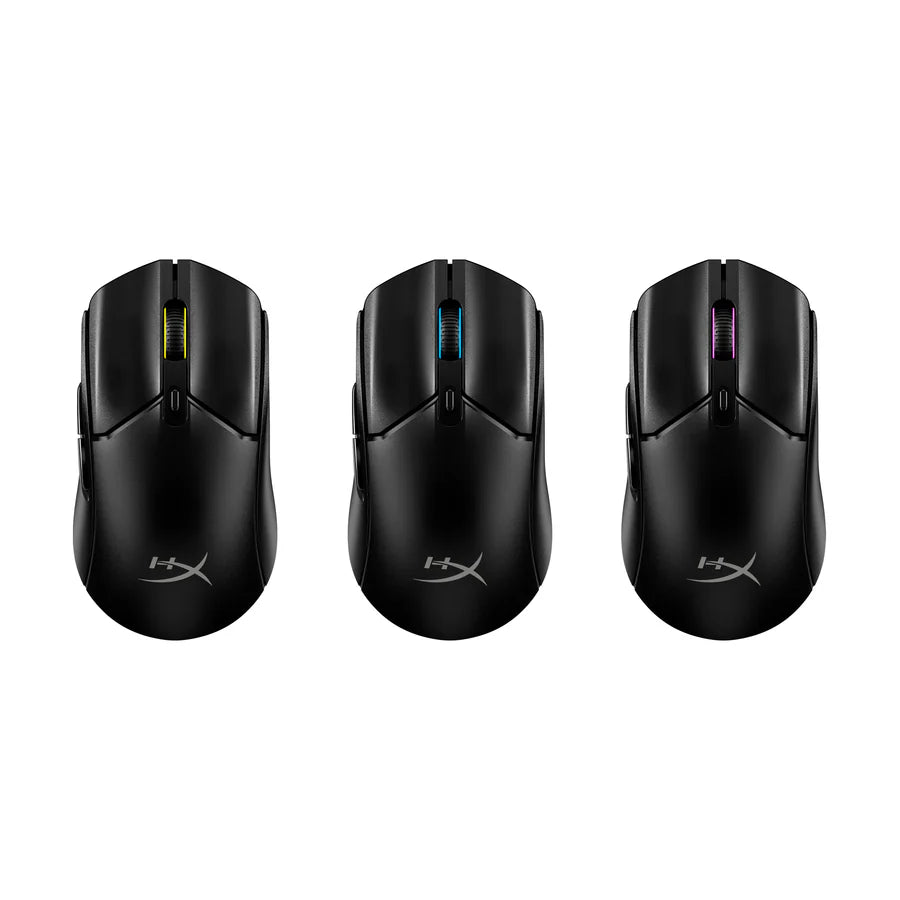 ماوس ألعاب لاسلكي HyperX Pulsefire Haste 2 Core لأجهزة الكمبيوتر، عمر بطارية طويل، خفيف الوزن، مستشعر أساسي مخصص، اتصال لاسلكي مزدوج، أسود 