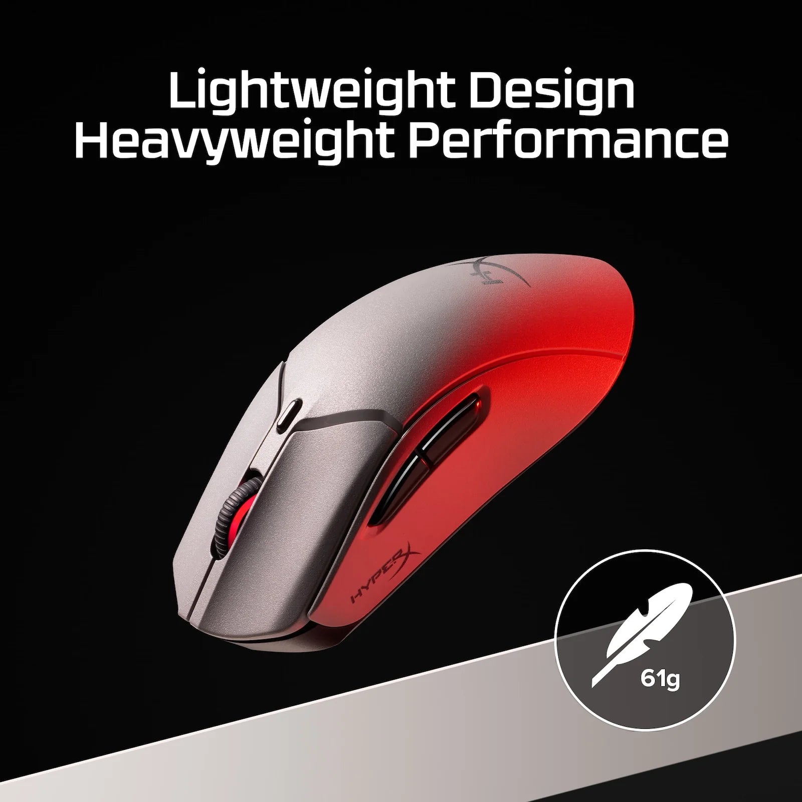 HyperX Pulsefire Haste 2 Pro 4K – Ultra-Light 61 g, Native 4 kHz Wireless, HyperX 26K Sensor (26 000 DPI), Up to 90-Hour Battery