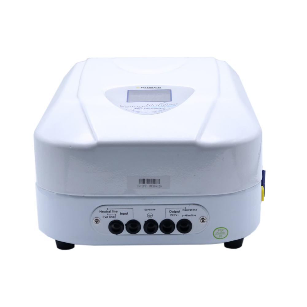 iPower PC-TM 5kVA Automatic Voltage Regulator with 5 Relays, Digital Display, and Multi-Protection