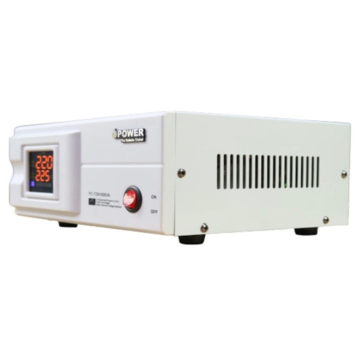 iPower TZN Series AVR Voltage Stabilizer, 1KVA & 2KVA Models, 5-Relay Automatic Voltage Regulator, 105V-270V Input
