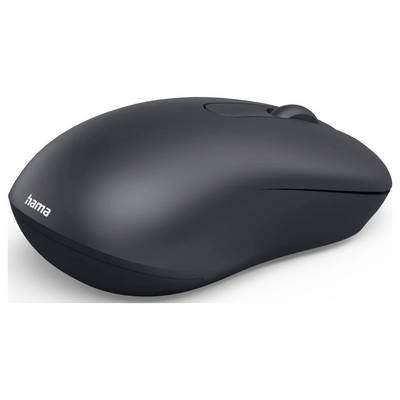 ماوس هاما WM-100 البصري اللاسلكي - دقة 1200 نقطة في البوصة - نقرة صامتة - 3 أزرار - مستقبل نانو USB بتردد 2.4 جيجاهرتز - مناسب لليد اليمنى واليسرى - أسود
