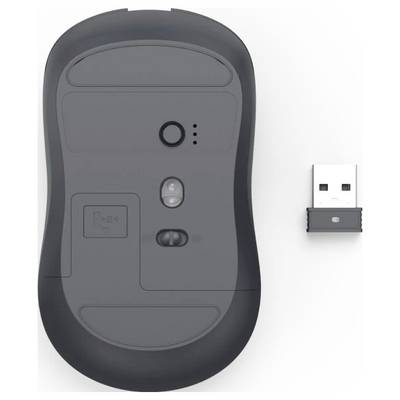 ماوس هاما WM-100 البصري اللاسلكي - دقة 1200 نقطة في البوصة - نقرة صامتة - 3 أزرار - مستقبل نانو USB بتردد 2.4 جيجاهرتز - مناسب لليد اليمنى واليسرى - أسود