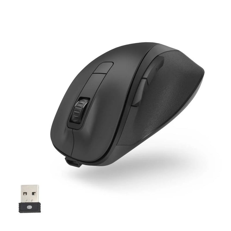 hama 00173032 6-button optical wireless mouse MW-500 Recharge, battery, ergonomic, black