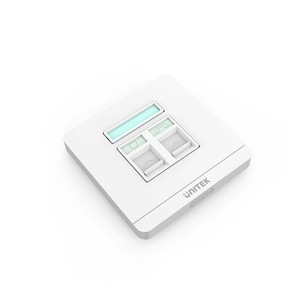 UNITEK Dual RJ45 Ethernet Wall Plate