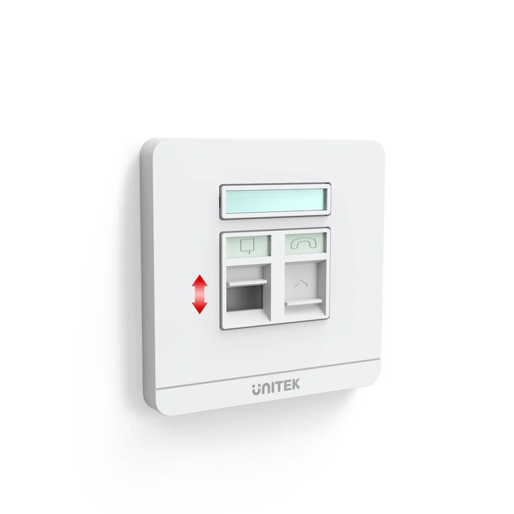 UNITEK Dual RJ45 Ethernet Wall Plate