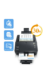 Plustek SmartOffice PT2160 Duplex Document Scanner , 60 ppm / 120 ipm , 100-Sheet ADF , Passport & ID Card Support , USB 3.2 , OCR