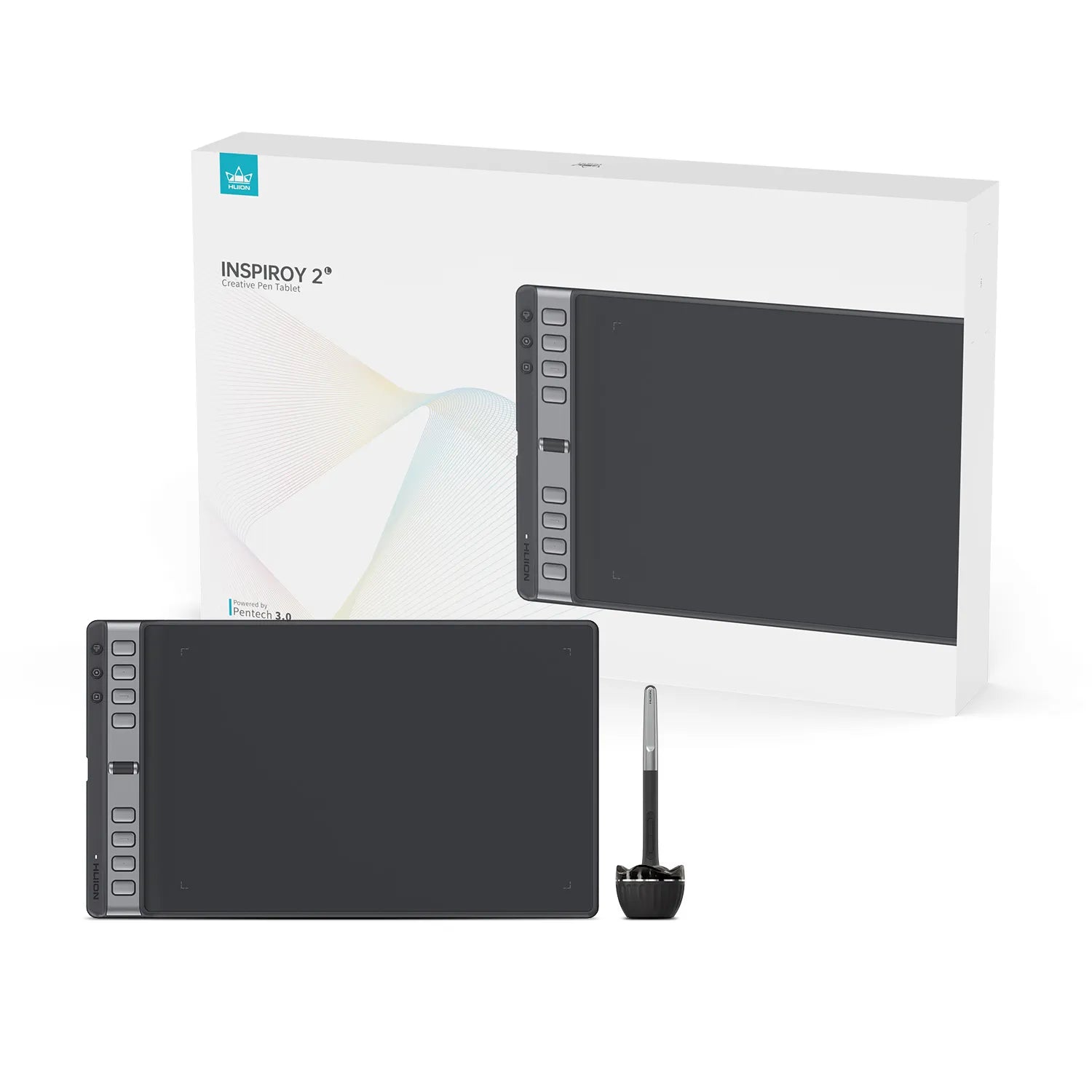 HUION 2023 New Inspiroy 2 L H1061P Graphics Tablet with 3 Group Keys + Scroller and Battery-Free Pen PW110, 10.5 x 6.56 inches Pen Tablet for Mac, Windows, Chrome OS, Harmony OS, Linux & Android