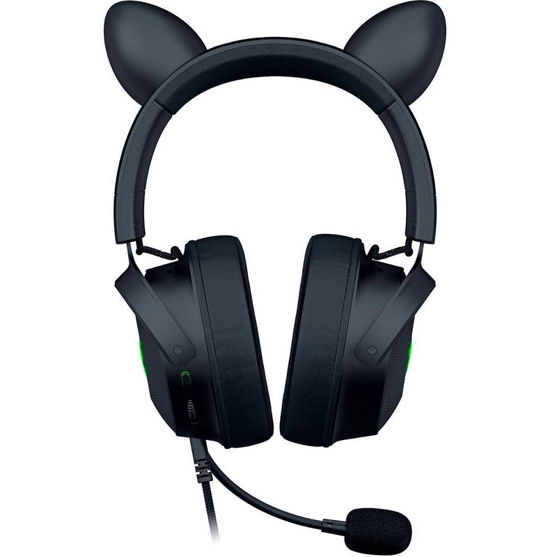 سماعة الرأس Razer Kraken Kitty V2 Pro السلكية RGB: آذان قابلة للتبديل (كيتي، الدب، الأرنب) - بث الإضاءة التفاعلية - ميكروفون قلبي فائق الوضوح قابل للفصل - محركات 50 مم - صوت محيطي 7.1