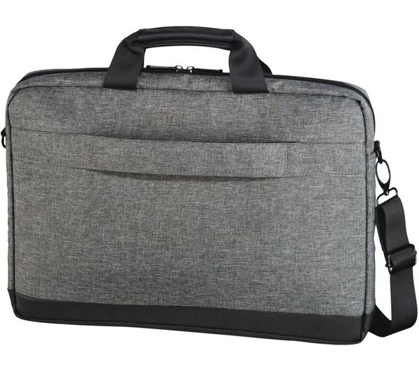 Hama Terra Laptop Bag for 13.3" Laptop , Padded Notebook & Tablet Compartment , Water-Repellent , Recycled Polyester , Adjustable Shoulder Strap , Grey