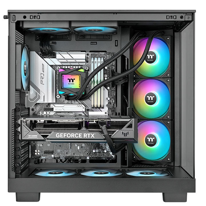 Thermaltake LA360 ARGB Sync 360 mm AIO Liquid Cooler – Gaming-Style RGB Water Block, 3× 120 mm ARGB Fans (79.3 CFM), Slim Radiator, Daisy-Chain ARGB
