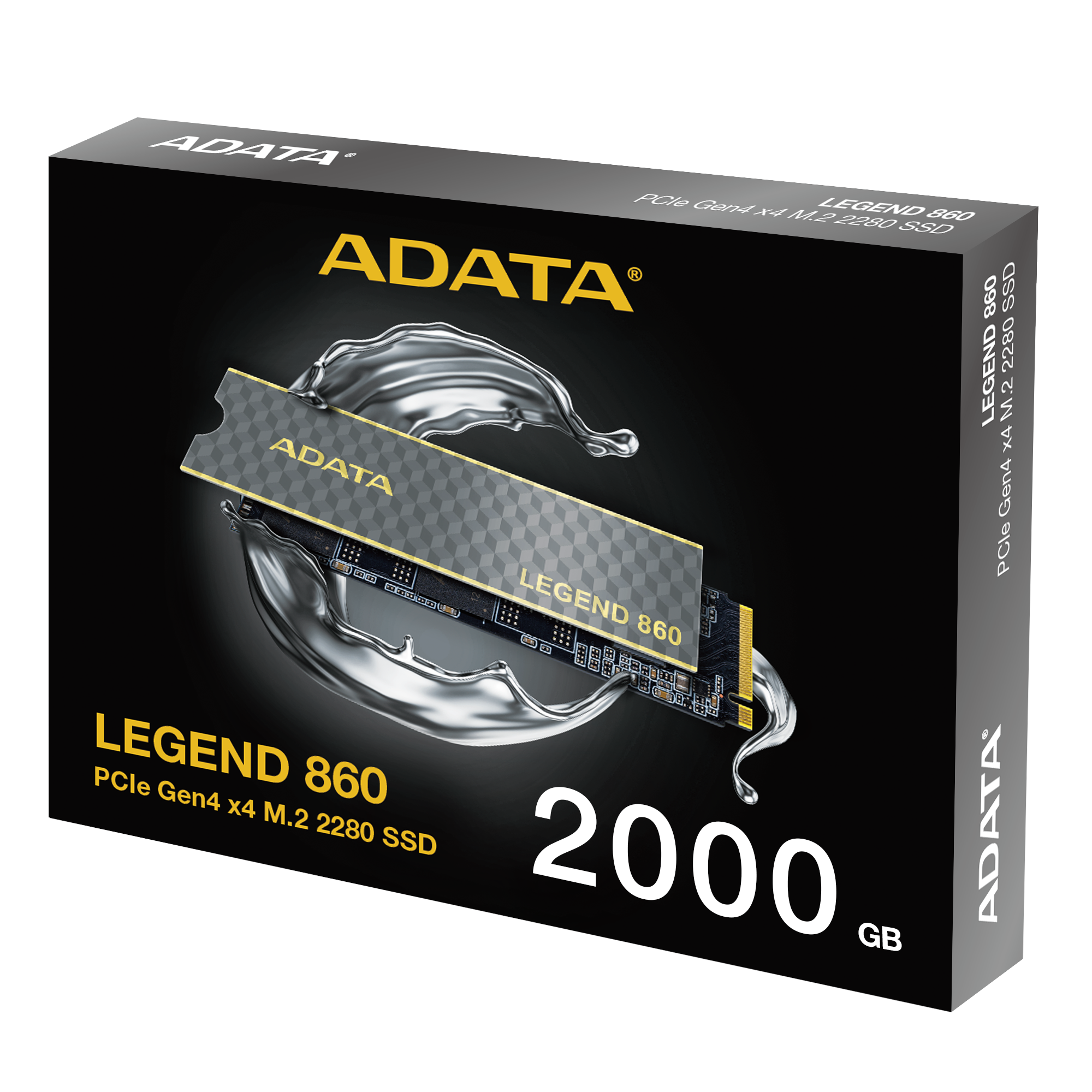 ADATA LEGEND 860 PCIe Gen4 x4 M.2 2280 Solid State Drive 2000GB