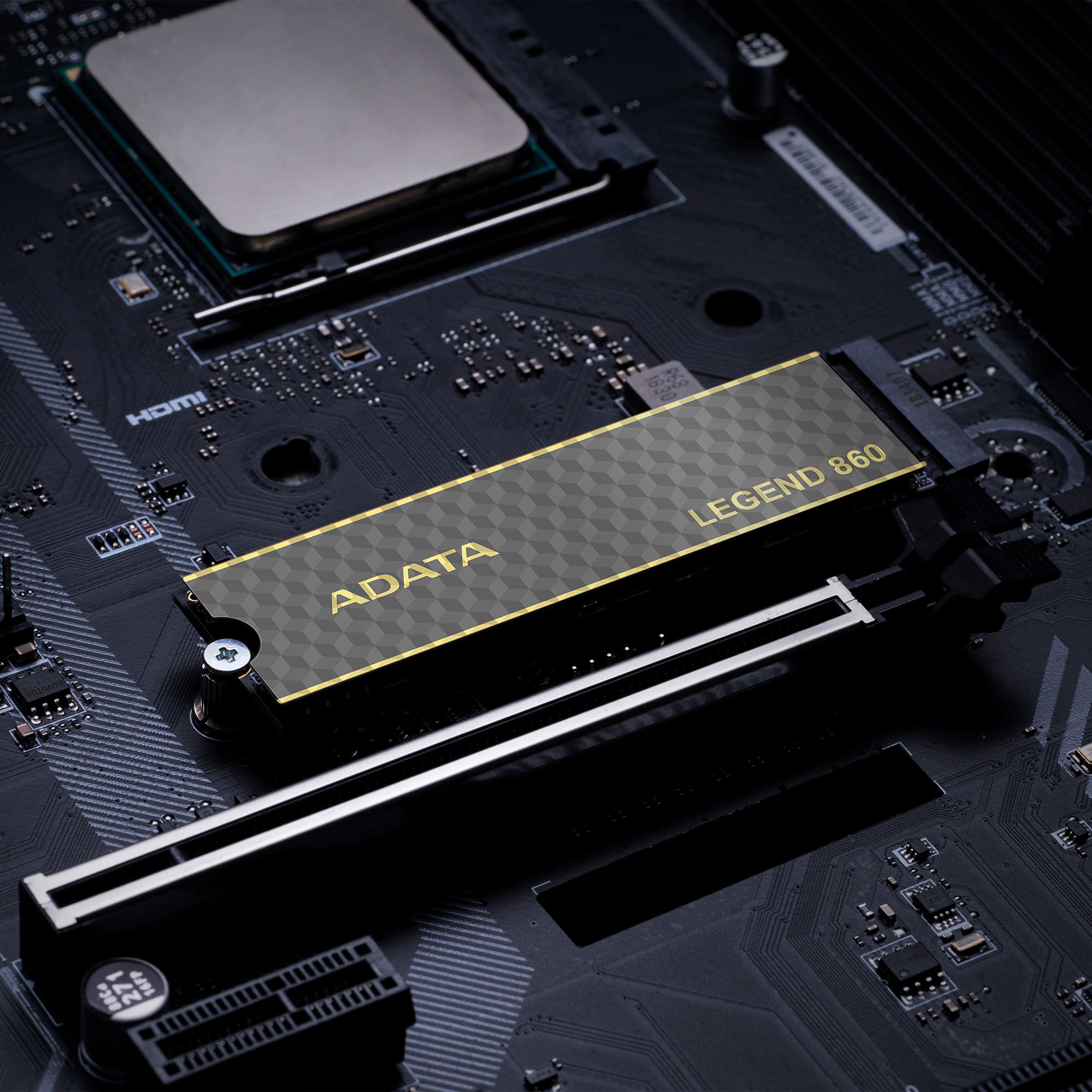 قرص تخزين ADATA LEGEND 860 SSD بسعة 1 تيرابايت PCIe Gen4x4 NVMe M.2 - بسرعة تصل إلى 6000/5000 ميجابايت/ثانية، NVMe 2.0، HMB، LDPC ECC، متوافق مع PS5