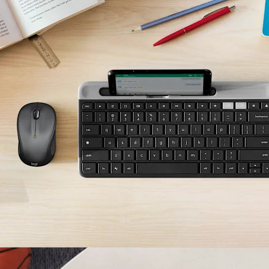 Logitech M325S Wireless Mouse — Compact 2.4 GHz USB Optical Mouse with Micro‑Precise Scrolling, 5 Buttons, 1000 DPI & Up to 18‑Month Battery Life