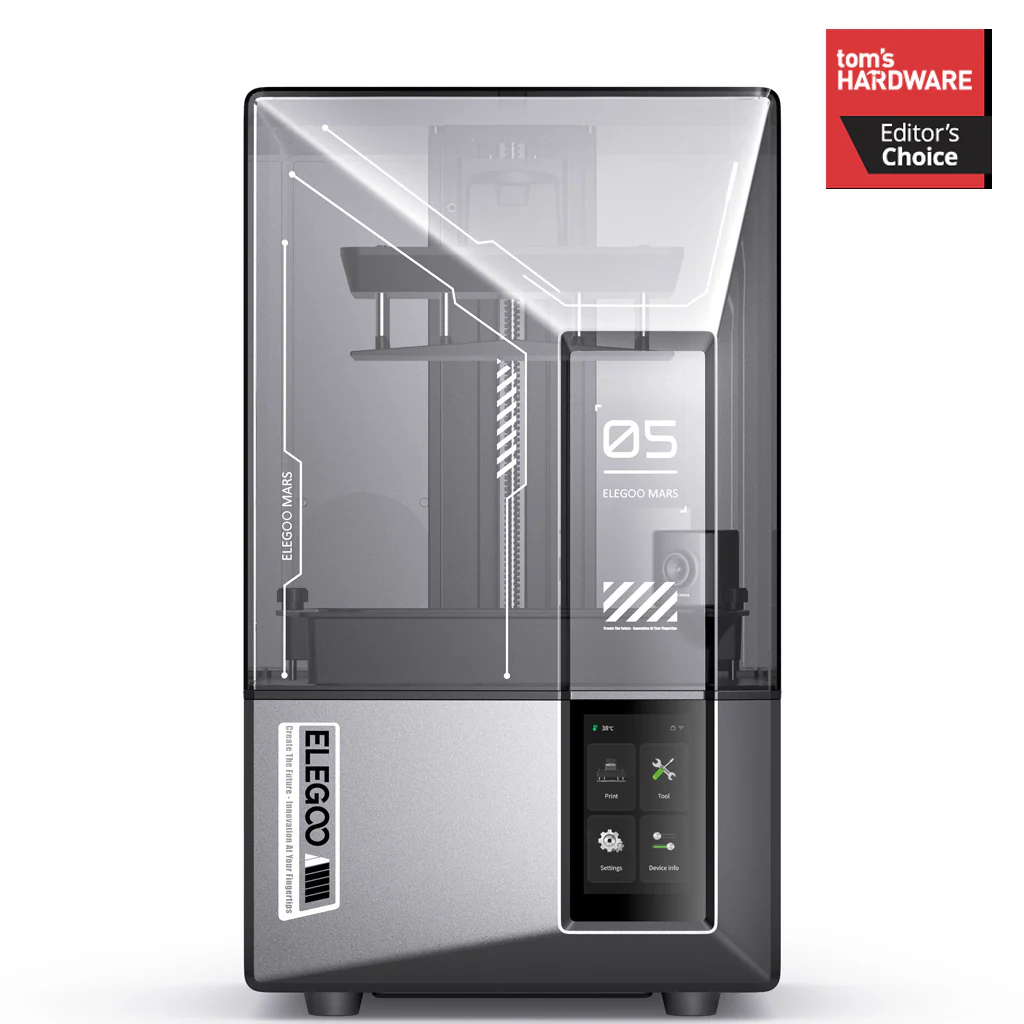Elegoo Mars 5 Ultra — 7" 9K Mono LCD Resin 3D Printer, Automatic Leveling, Wi-Fi, 150 mm/h High-Speed MSLA Printer