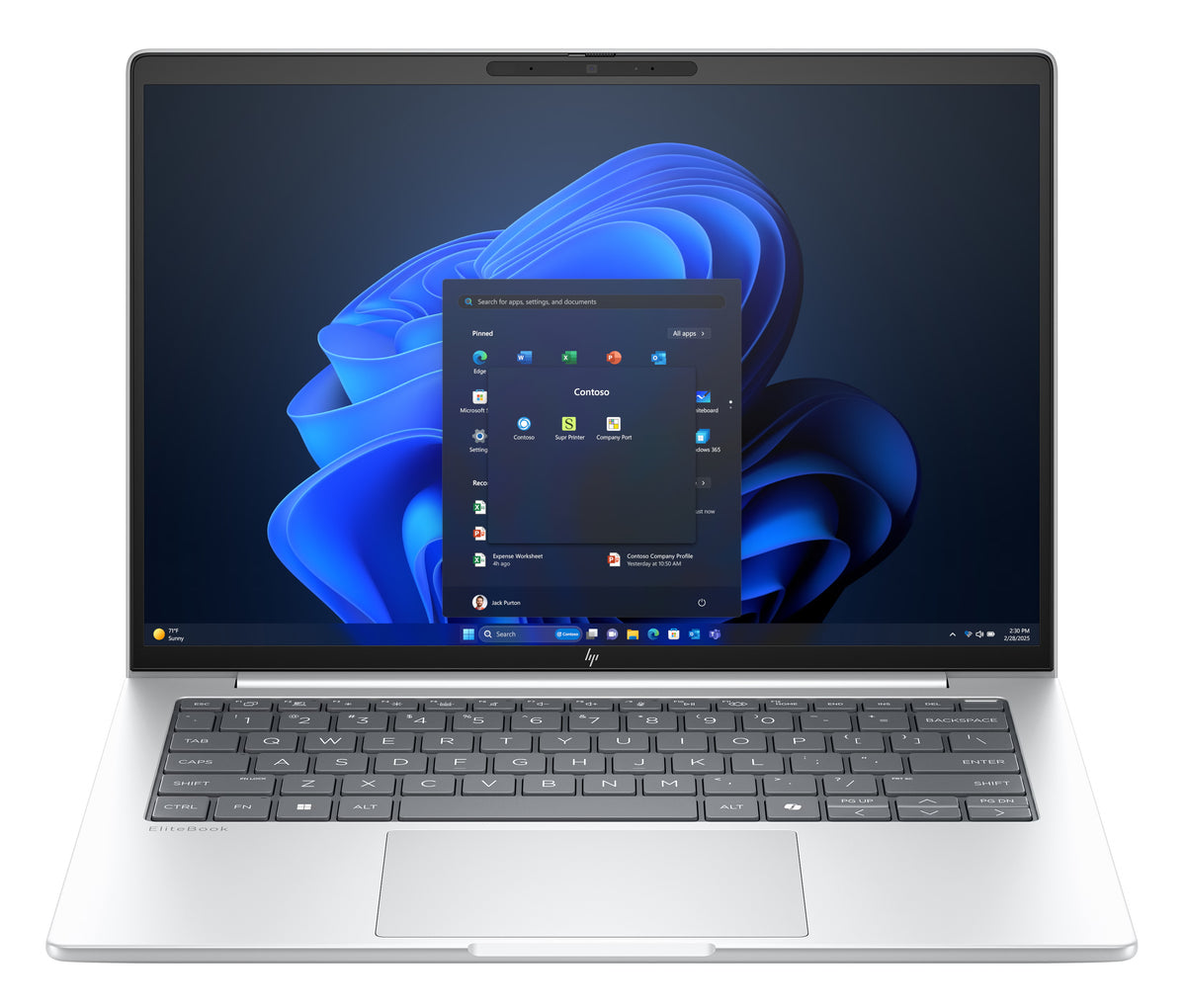 HP EliteBook 8 G1i Notebook - 14" WUXGA 60Hz Touch screen - Intel Core Ultra 7 258V - 32GB RAM - 512GB SSD - Shared - WIN 11 PRO K