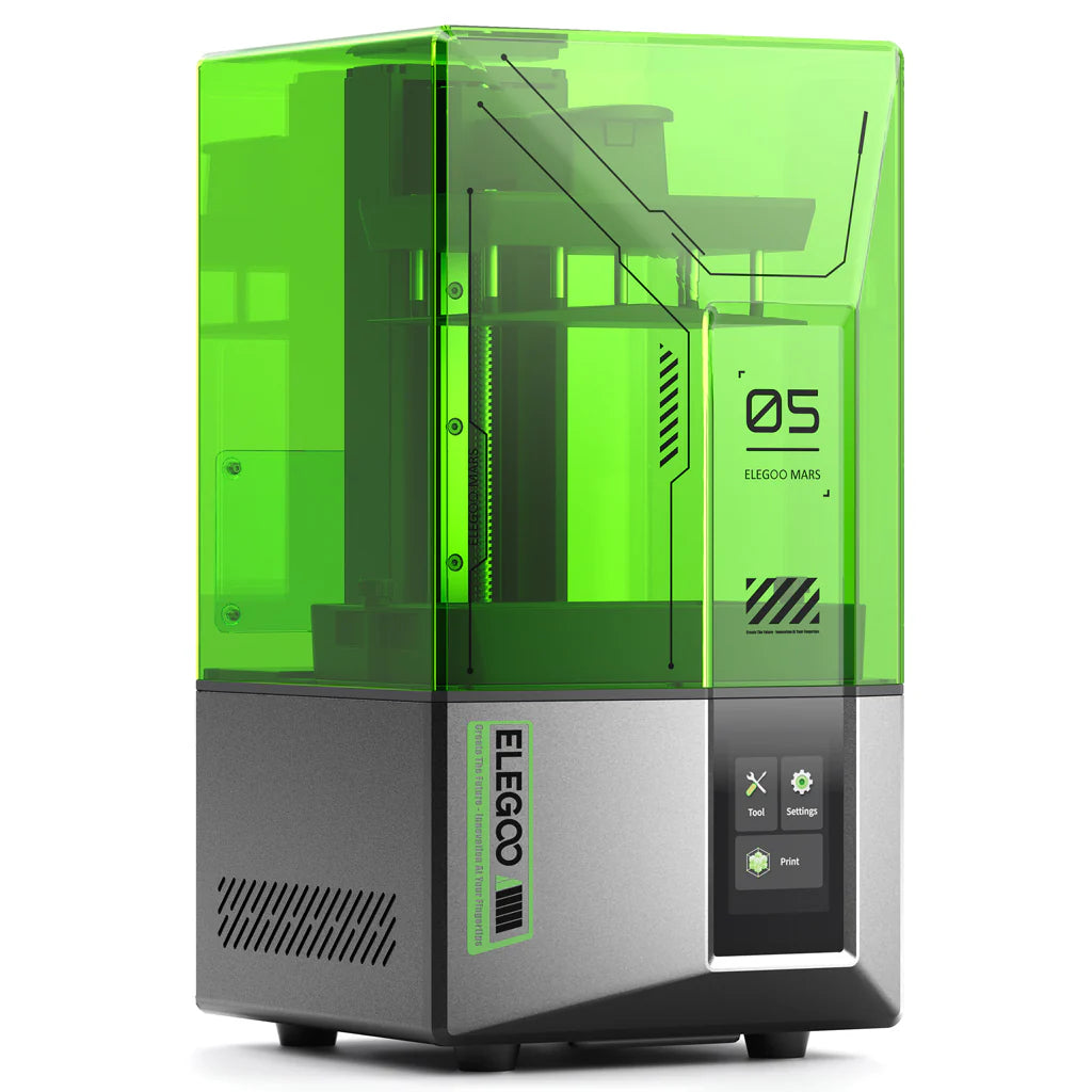 Elegoo Mars 5 4K Resin 3D Printer — 6.6" Mono LCD, Auto Leveling, 35µm XY Resolution, Smart Sensors, Fast & High-Detail MSLA Printing