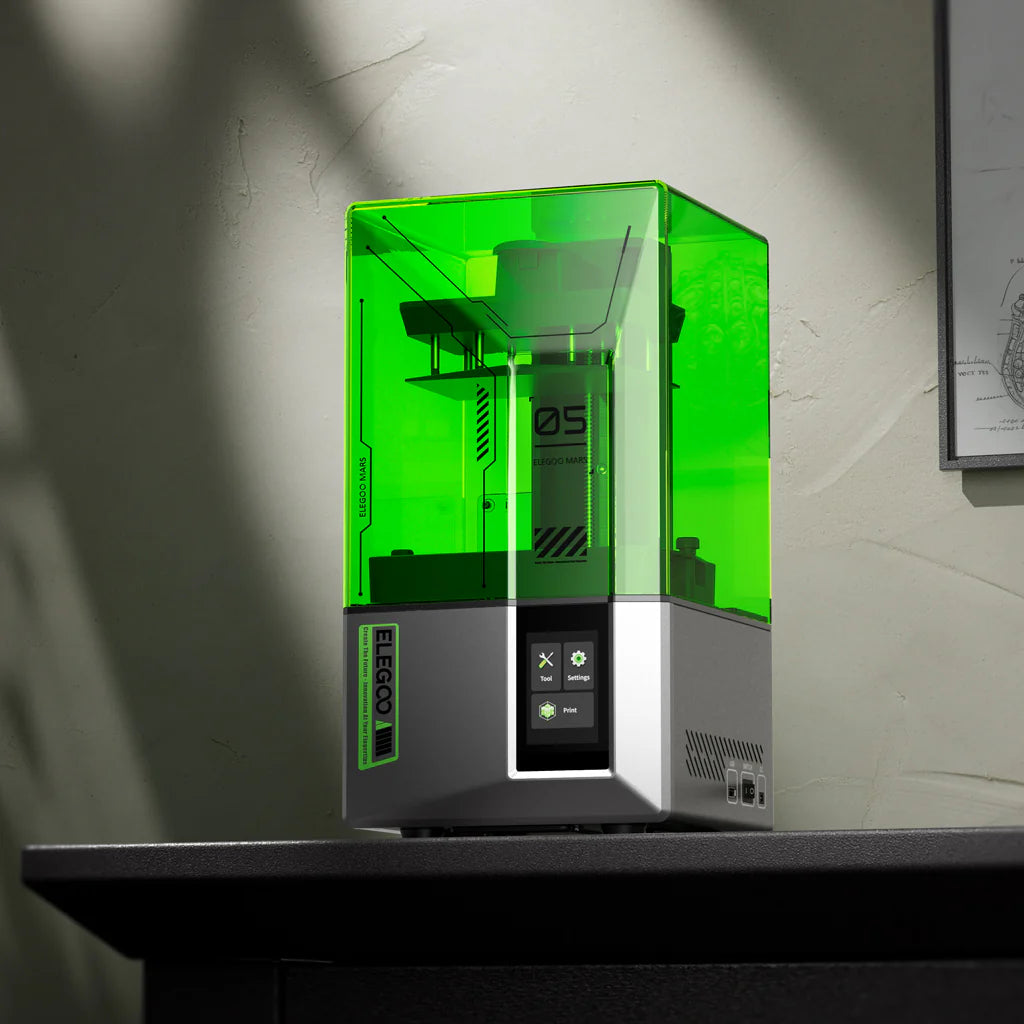 Elegoo Mars 5 4K Resin 3D Printer — 6.6" Mono LCD, Auto Leveling, 35µm XY Resolution, Smart Sensors, Fast & High-Detail MSLA Printing