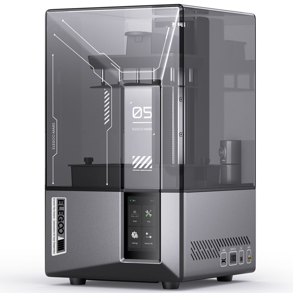 Elegoo Mars 5 Ultra — 7" 9K Mono LCD Resin 3D Printer, Automatic Leveling, Wi-Fi, 150 mm/h High-Speed MSLA Printer