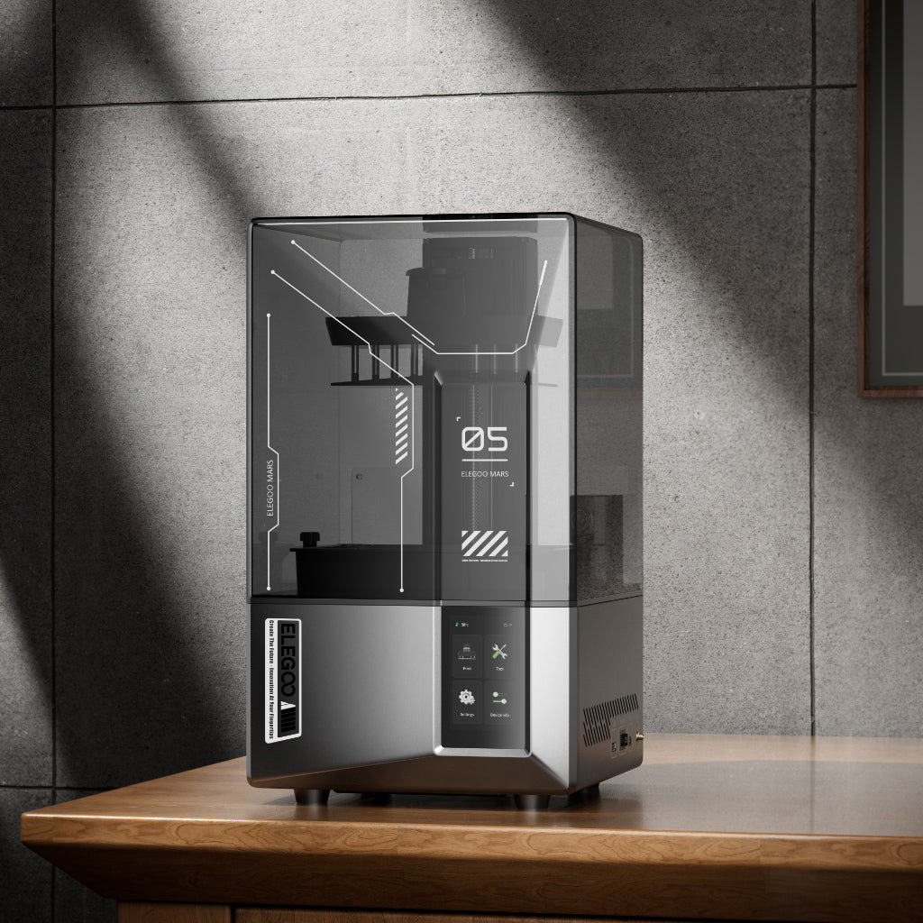Elegoo Mars 5 Ultra — 7" 9K Mono LCD Resin 3D Printer, Automatic Leveling, Wi-Fi, 150 mm/h High-Speed MSLA Printer