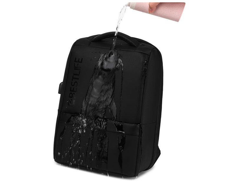BESTLIFE Neoton 3.0 Travelsafe Backpack – 15.6″ Laptop, Anti-Theft Design, USB Charging, Water-Resistant, Ergonomic Comfort