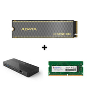 ADATA LEGEND 860 PCIe Gen4 x4 M.2 2280 Solid State Drive 2000GB + Laptop RAM, KVM Docking Station Bundle