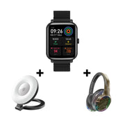 Promate TRANSUNE Wireless Headphones + Smartwatch, LED Ring Light Bundle