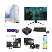 MSI MAG FORGE 320R AIRFLOW PC Bundle – Ryzen 9 9900X3D – RTX 5070 Ti 16GB – 24GB DDR5 – 1TB SSD + 32" QHD 180Hz Monitor, Keyboard & Mouse, Windows 11 Pro