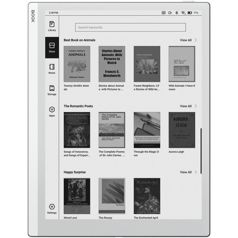 BOOX Go 10.3 – 10.3" Carta 1200 ePaper Tablet, Android 12, 4GB RAM, 64GB Storage, Stylus Support, OTG, Audio Playback With MAGN. CASE