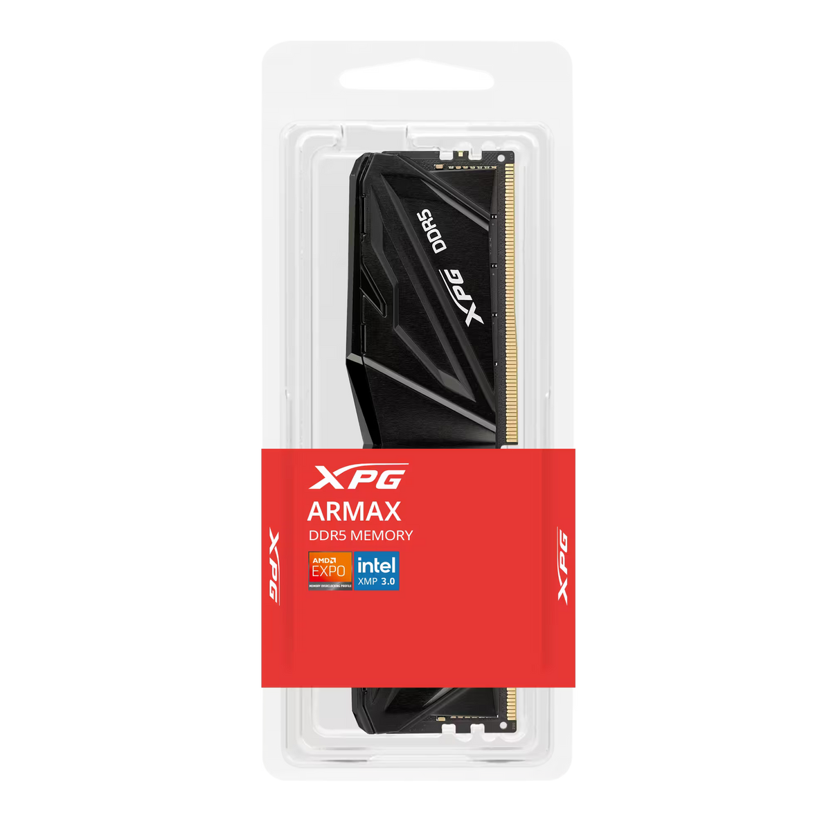 ذاكرة RAM مكتبية XPG ARMAX RGB DDR5 بسعة 16GB، بسرعة 5600 MT/s، من نوع U-DIMM، متوافقة مع Intel XMP 3.0 وAMD EXPO، ذاكرة ألعاب RGB، سوداء