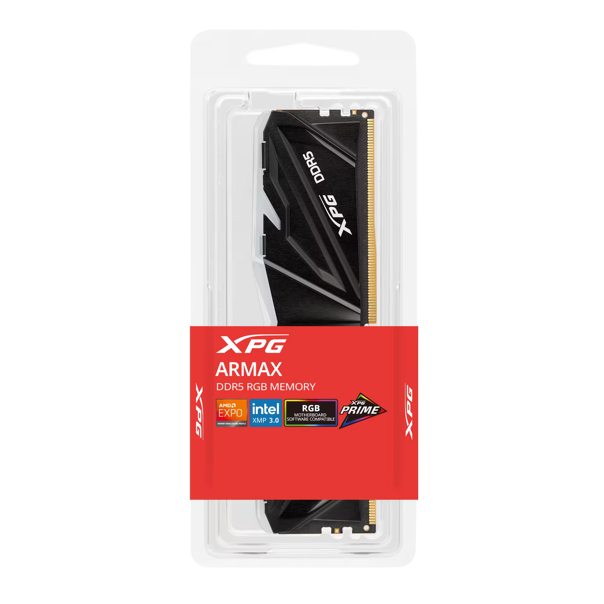 XPG ARMAX RGB DDR5 32GB Desktop Memory, 6000 MT/s, U-DIMM, RGB Gaming RAM, Black