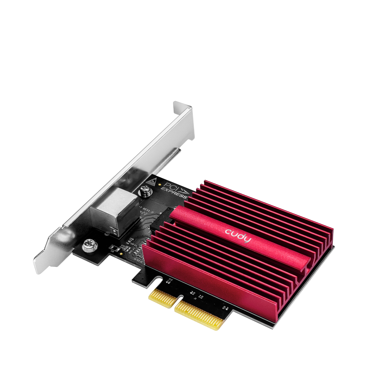 Cudy PE10G 1.0 Single‑Port 10 Gbps PCI‑E Ethernet Adapter (10G/5G/2.5G/1G/100M), Wake-on‑LAN & Energy‑Efficient