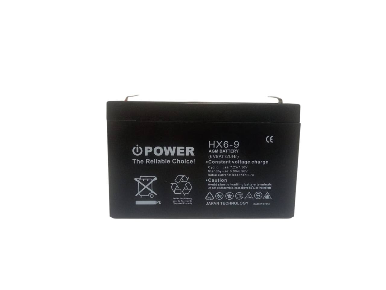 iPower AGM 12V Battery - 6A