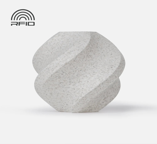 Bambu Lab PLA Marble Filament 1.75mm 1kg – Stone-Like Texture, AMS Compatible, High Detail Finish, Reusable Spool, Up to 250mm/s