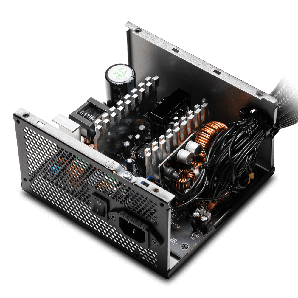 XPG PYLON 650W 80 PLUS Bronze PSU – ATX 2.4, DC‑to‑DC +12V, 120 mm FDB Fan, 5 Protections