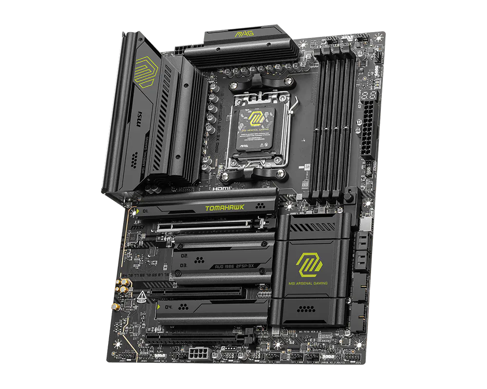 MSI MAG X870E Tomahawk WiFi AM5 Motherboard – DDR5, PCIe 5.0, USB4, Wi-Fi 7, 5G LAN, ATX Gaming Board for Ryzen 9000 Series