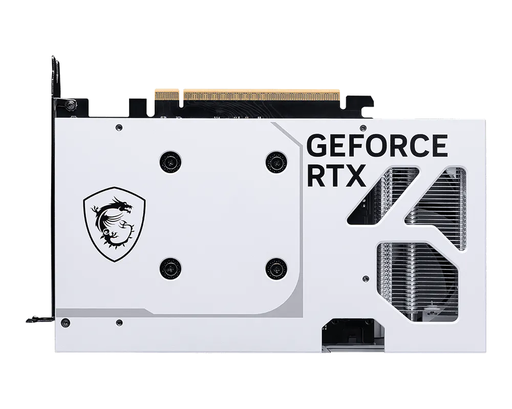 MSI GeForce RTX 5060 8GB VENTUS 2X WHITE Graphics Card, GDDR7, 28Gbps, 128-bit, Dual Fan Cooling, PCIe 5.0, HDMI 2.1b, DisplayPort 2.1, DLSS 4, Ray Tracing, White Edition