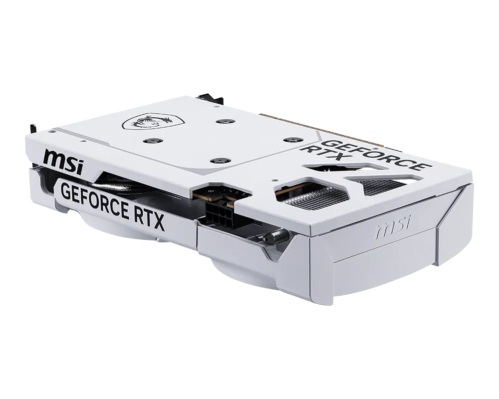MSI GeForce RTX 5060 8GB VENTUS 2X WHITE Graphics Card, GDDR7, 28Gbps, 128-bit, Dual Fan Cooling, PCIe 5.0, HDMI 2.1b, DisplayPort 2.1, DLSS 4, Ray Tracing, White Edition