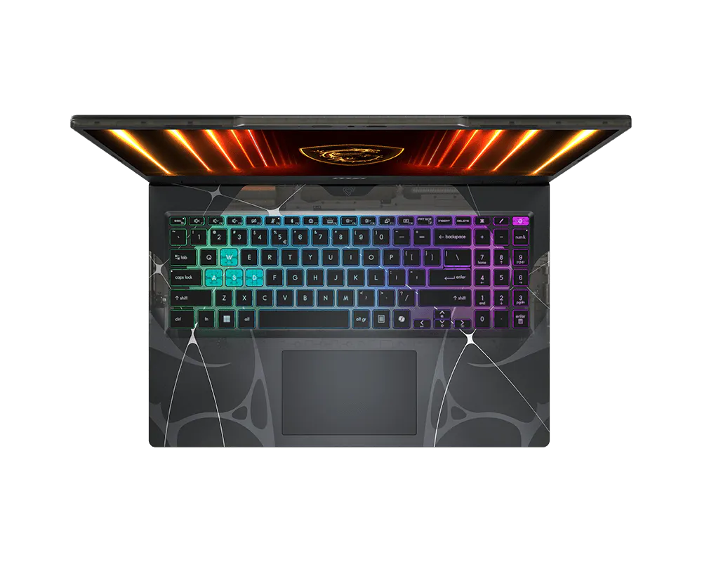 MSI Cyborg 15 B13WEKG-822XAE - شاشة 15.6 بوصة FHD 144 هرتز - معالج Core i7-13620H - ذاكرة 16 جيجابايت رام - تخزين 512 جيجابايت SSD - بطاقة NVIDIA RTX 5050 بسعة 8 جيجابايت - ويندوز 11 برو K