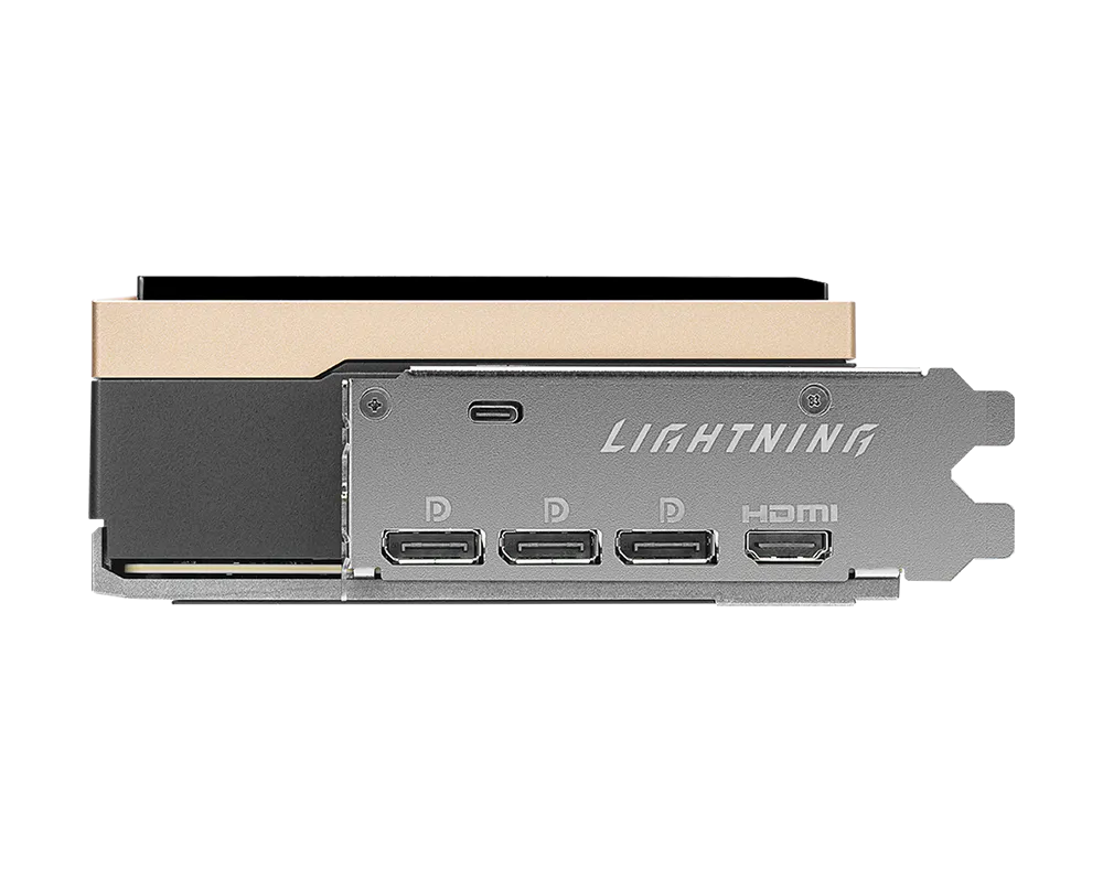 بطاقة رسومات MSI GeForce RTX 5090 32G LIGHTNING Z Extreme Overclocking، 32 جيجابايت GDDR7، 512-بت، تبريد سائل، تعزيز 2775 ميجاهرتز، طاقة 1000 واط، موصل مزدوج 16-بن، شاشة 8 بوصة، PCIe 5.0، HDMI 2.1b، DP 2.1b