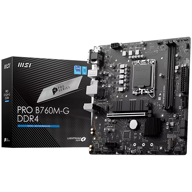 MSI PRO B760M-G DDR4 LGA 1700 Motherboard