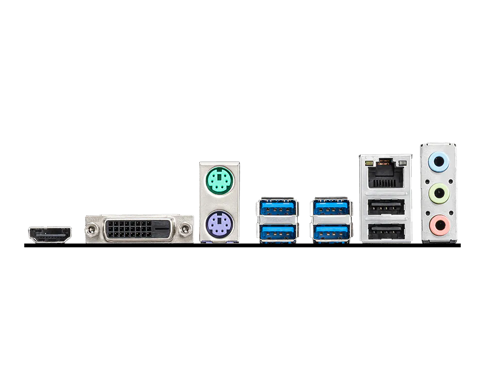 MSI B550M-A PRO Motherboard – AMD B550, AM4, DDR4 4600+ MHz (OC), PCIe 4.0 x16, Gen4 M.2, HDMI, DVI-D, Gigabit LAN, Micro-ATX