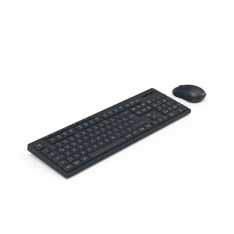 Hama Wireless Keyboard w. “WKM-200” Mouse Wireless, 8 Media Keys, blk, QWERTY US, BIS