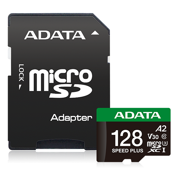 ADATA 128GB SPEED PLUS microSDXC UHS-I U3 Class 10 Card