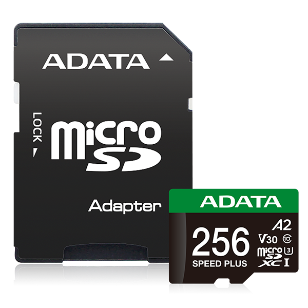 ADATA 256GB SPEED PLUS microSDXC UHS-I U3 Class 10 Card (Copy)