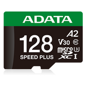 بطاقة ADATA SPEED PLUS microSDXC UHS-I U3 Class 10 بسعة 128 جيجابايت